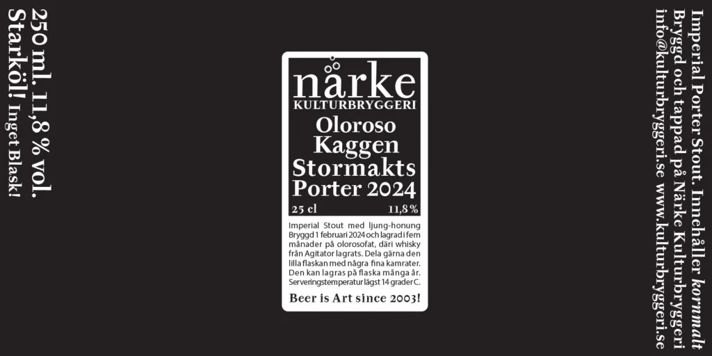 Oloroso Kaggen Stormakts Porter 2024