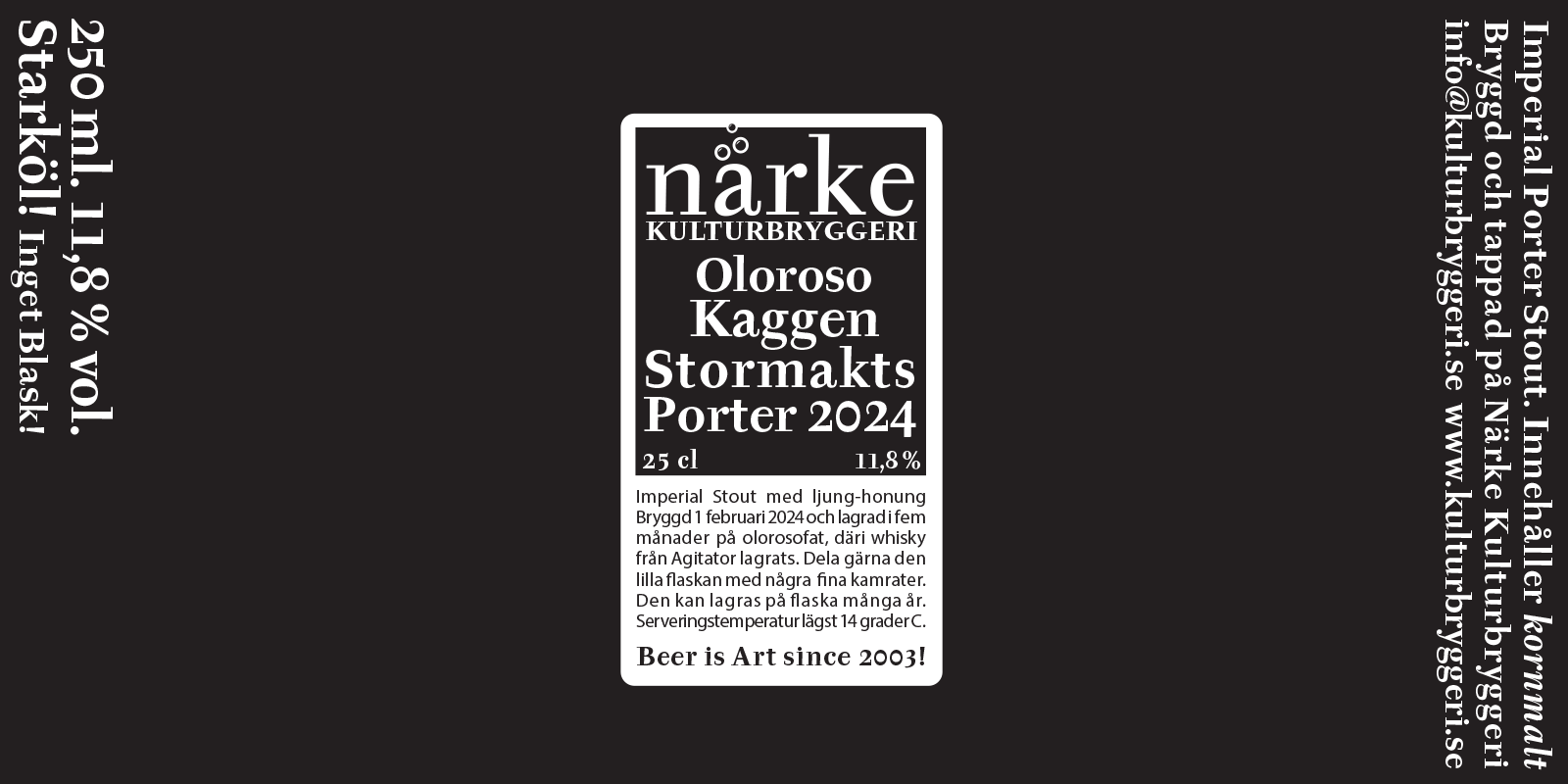 Oloroso Kaggen Stormakts Porter 2024